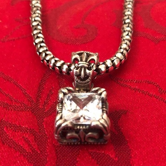 Silpada Sterling Silver Cubic Zirconia Uptown Pendant Necklace - Picture 15 of 16